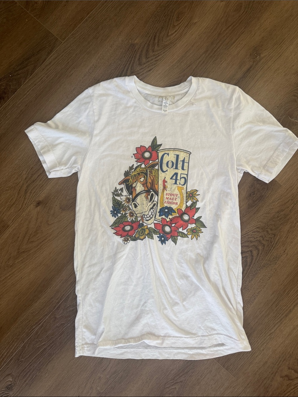Colt 45 White Short-Sleeve Graphic Men's T-Shirt